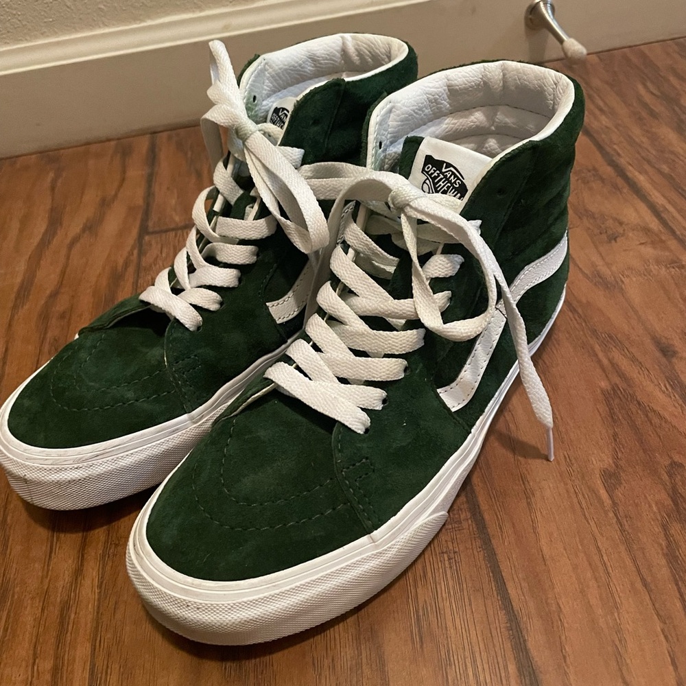 Vans Forest Green High-Top Sneakers